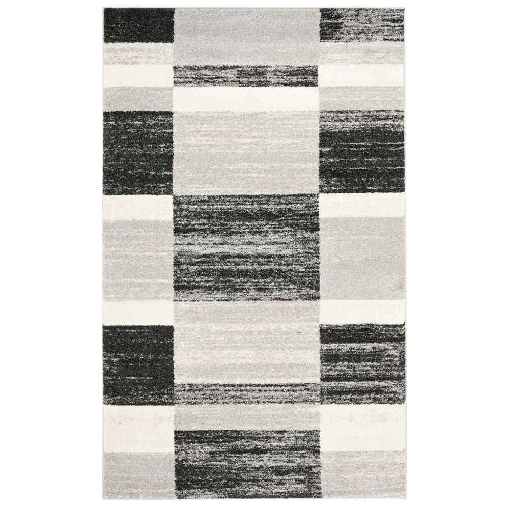Safavieh Retro RET2692-9079 5" x 8" Black and Light Grey Area Rug, , large