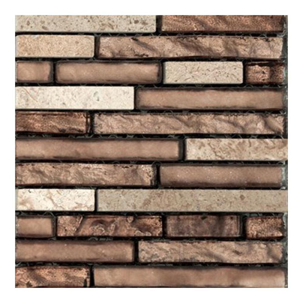 Emser Vista Sight 12" x 13" Linear Glass Mosaic Sheet, , large