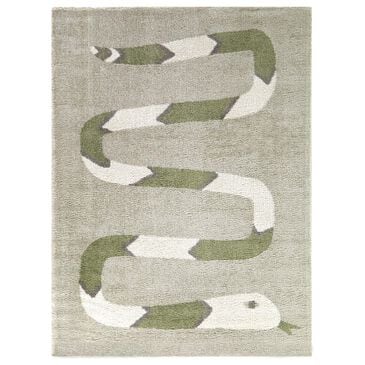 Balta Rugs Serpieri Snake 5"3" x 7" Grey Kids Area Rug, , large