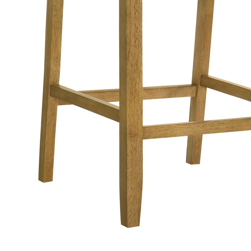 Armen Living Yaneli Swivel Bar Height Stool in Amber Glow, , large