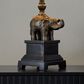 Grandview Gallery Elephant Polyresin Table Lamp in Bronze, , large