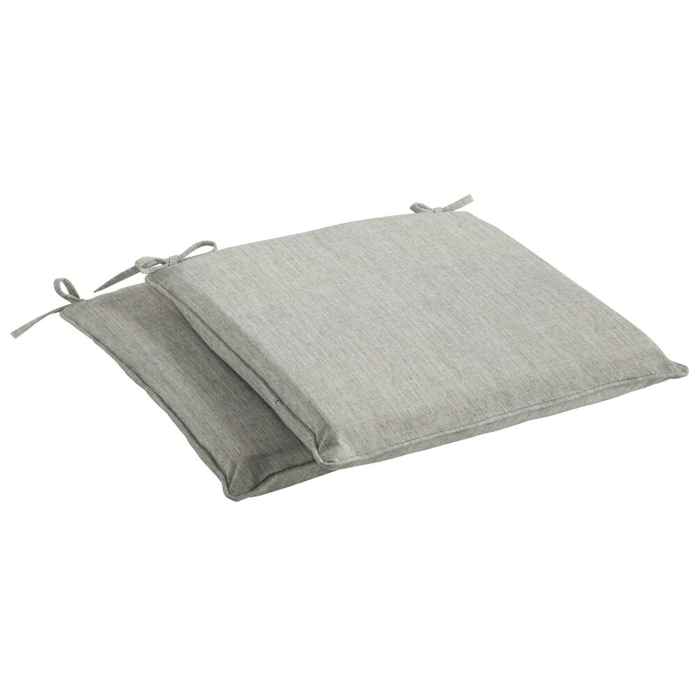 Sorra Home Sunbrella 17" Chair Pad in Canvas Granite (Set of 2), , large