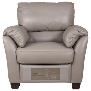 Natuzzi Editions Donato Power Recliner with Power Headrest in Dark Grey, , large