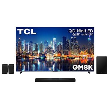 TCL 98" Class QM8K Series 4K UHD HDR QD-Mini LED - Smart Google TV with Q Class 7.1.4 Channel Soundbar System in Black, , large