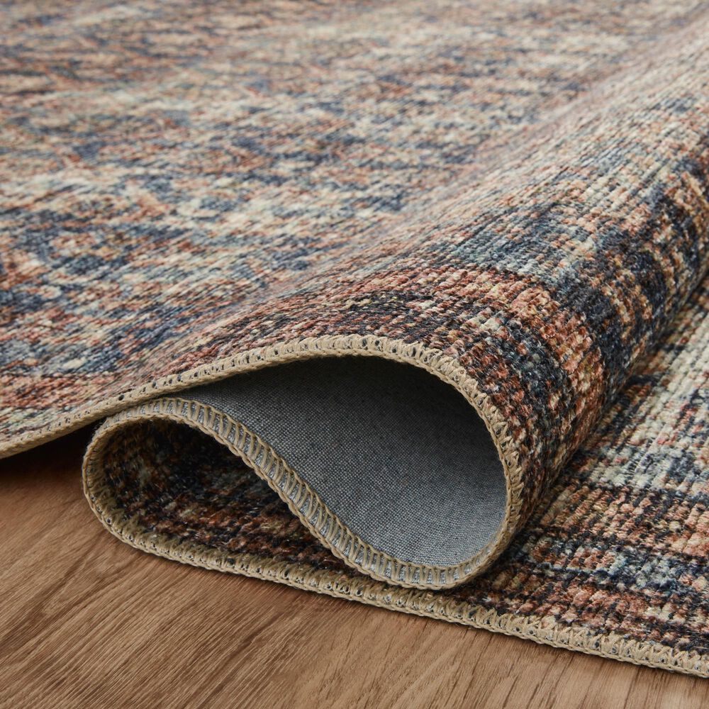 Amber Lewis x Loloi Billie 2&#39;3&quot; x 3&#39;9&quot; Ocean and Brick Area Rug, , large