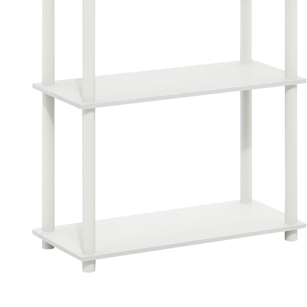 HOMLUX Turn-N-Tube 3-Tier Compact Open Storage Bookshelf in White (Set of 2), , large