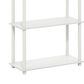 HOMLUX Turn-N-Tube 3-Tier Compact Open Storage Bookshelf in White (Set of 2), , large