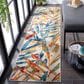 Safavieh Cabana CBN368A 2"2" x 9" Ivory and Navy Indoor/Outdoor Performance Runner, , large