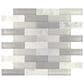 Dal-Tile SimplyStick Daphne White 12"x12" Brick Joint Mosaic Sheet, , large