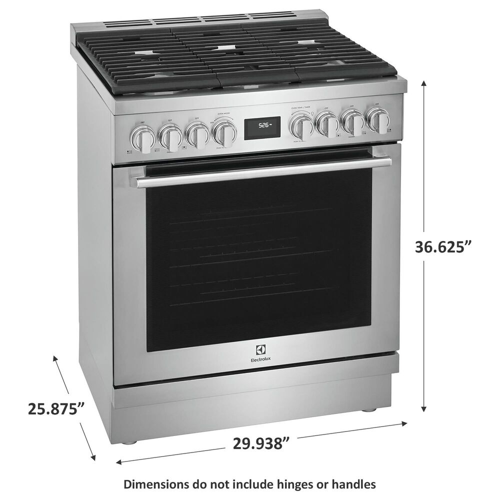 Electrolux 30&quot; Dual-Fuel Freestanding Range in Stainless Steel, , large