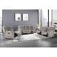 New Heritage Design Kamari Manual Reclining Loveseat in Gray, , large