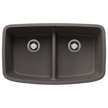 Blanco Valea Equal Double Low Divide Bowl Kitchen Sink in Volcano Gray, , large