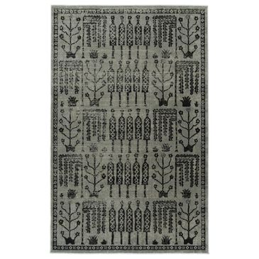 Kaleen Rugs Kaleen Rugs Zumba Beach  3"11" x 5"3" Grey, Silver and Black Area Rug, , large