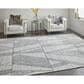Feizy Whitton 4" x 6" Ivory and Black Area Rug, , large