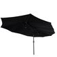 CorLiving Bertha 15" Black Double Umbrella without Base, , large