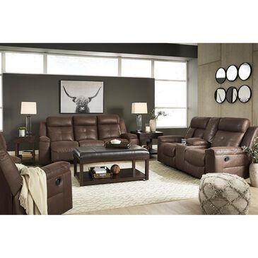 Signature Design by Ashley Jesolo Manual Reclining Sofa in Coffee, , large