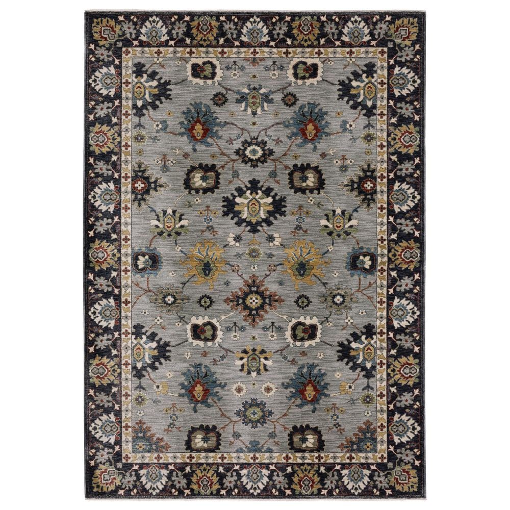 Oriental Weavers Eliana ELI08 Blue and Multicolor 7"10" x 10"10" Area Rug, , large