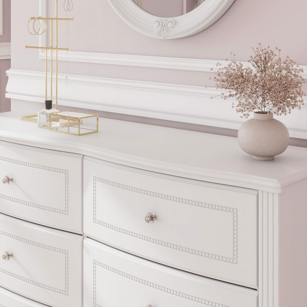 Ashley Kozlani 6-Drawer Dresser Only in White, , large