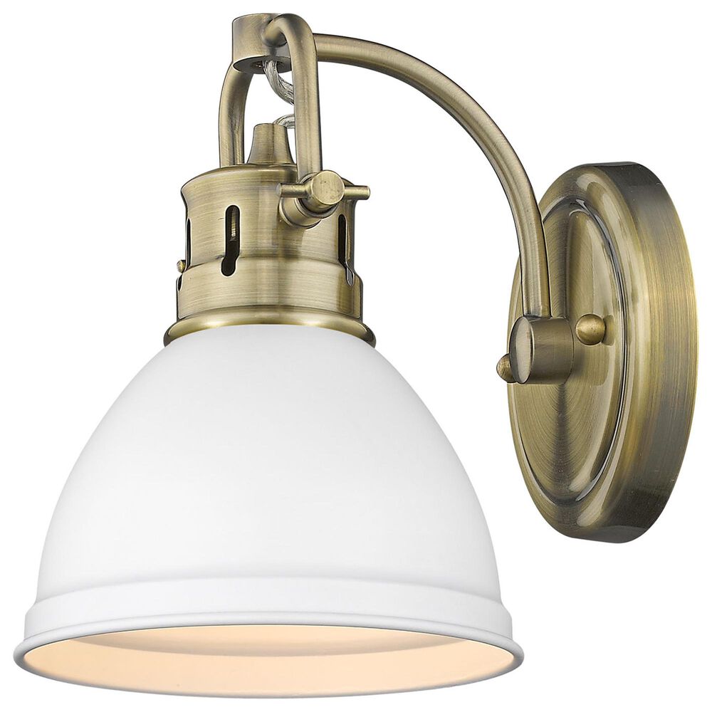Golden Lighting Duncan 1-Light Bath Vanity in Aged Brass, , large