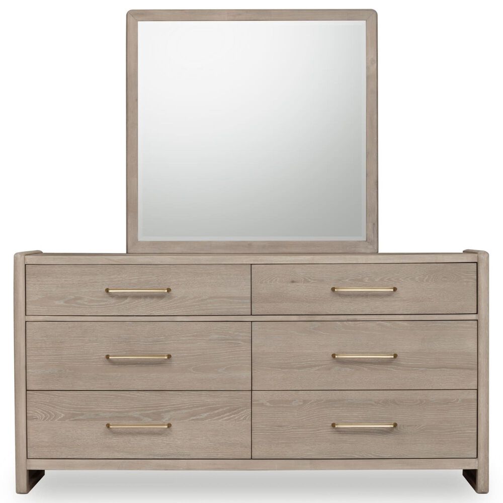 Urban Home Gardenia 4 Piece Queen Bedroom Set in Chai with Platform Panel Upholstered Bed, Dresser, Mirror and Nightstand, , large