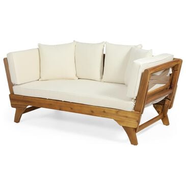 Hearth and Haven Serene Outdoor Full Expandable Sofa Daybed in Beige, , large