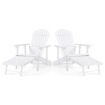 Noble House Hayle Patio Chair in White (Set of 2), , large