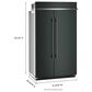 KitchenAid 30 Cu. Ft. Built-In Side-by-Side Refrigerator with Platinum Interior in Juniper, , large