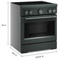 KitchenAid 4.1 Cu. Ft. Freestanding Induction Range in Juniper, , large