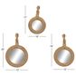 Maple and Jade Rope Wall Mirror in Light Brown (Set of 3), , large