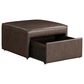Lifestyle Solutions Hailey Storage Ottoman in Brown, , large