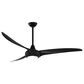 Minka-Aire Light Wave 65" Ceiling Fan with LED Light in Coal, , large