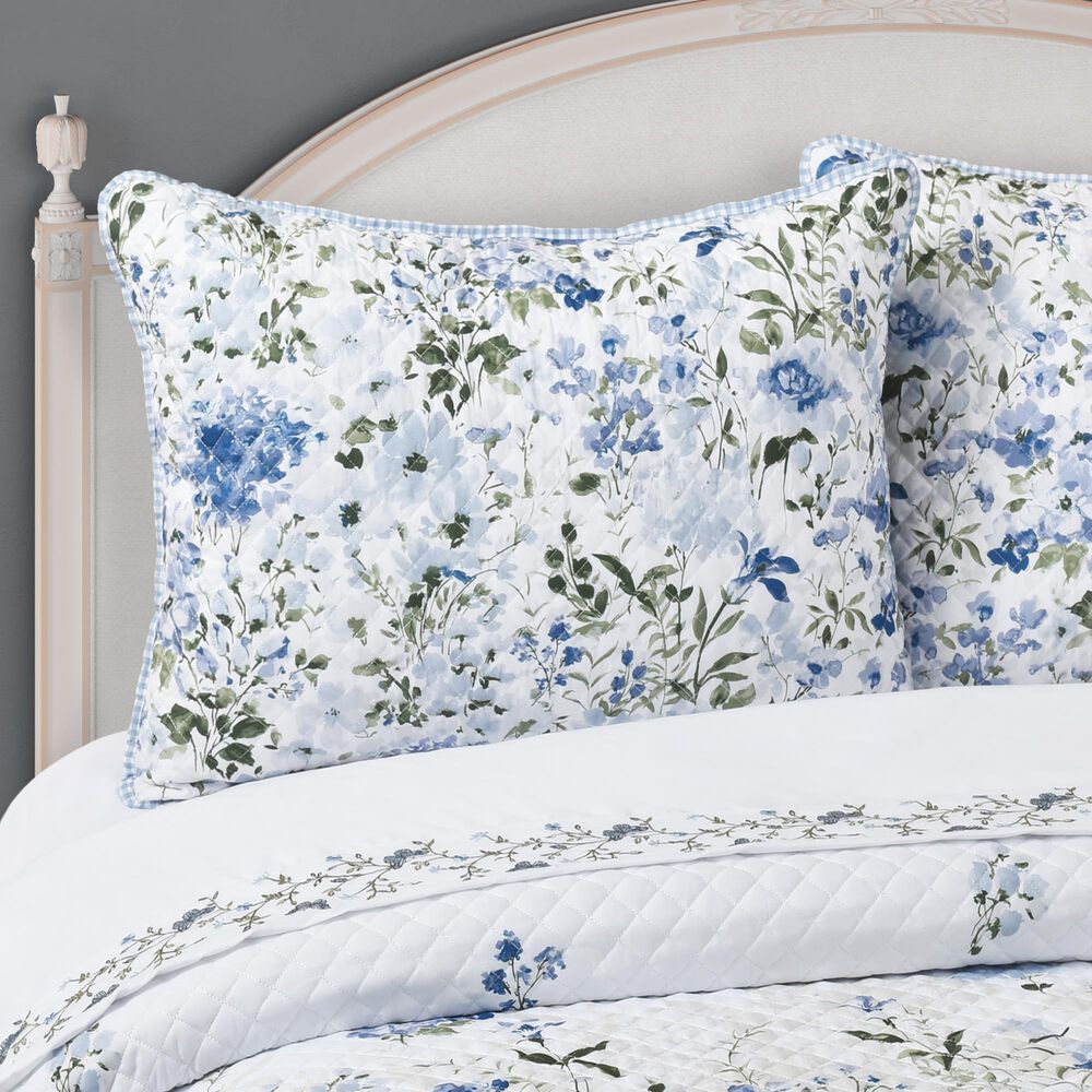 J. Queen New York Kourtney 3-Piece Full/Queen Quilt Set in Blue, , large