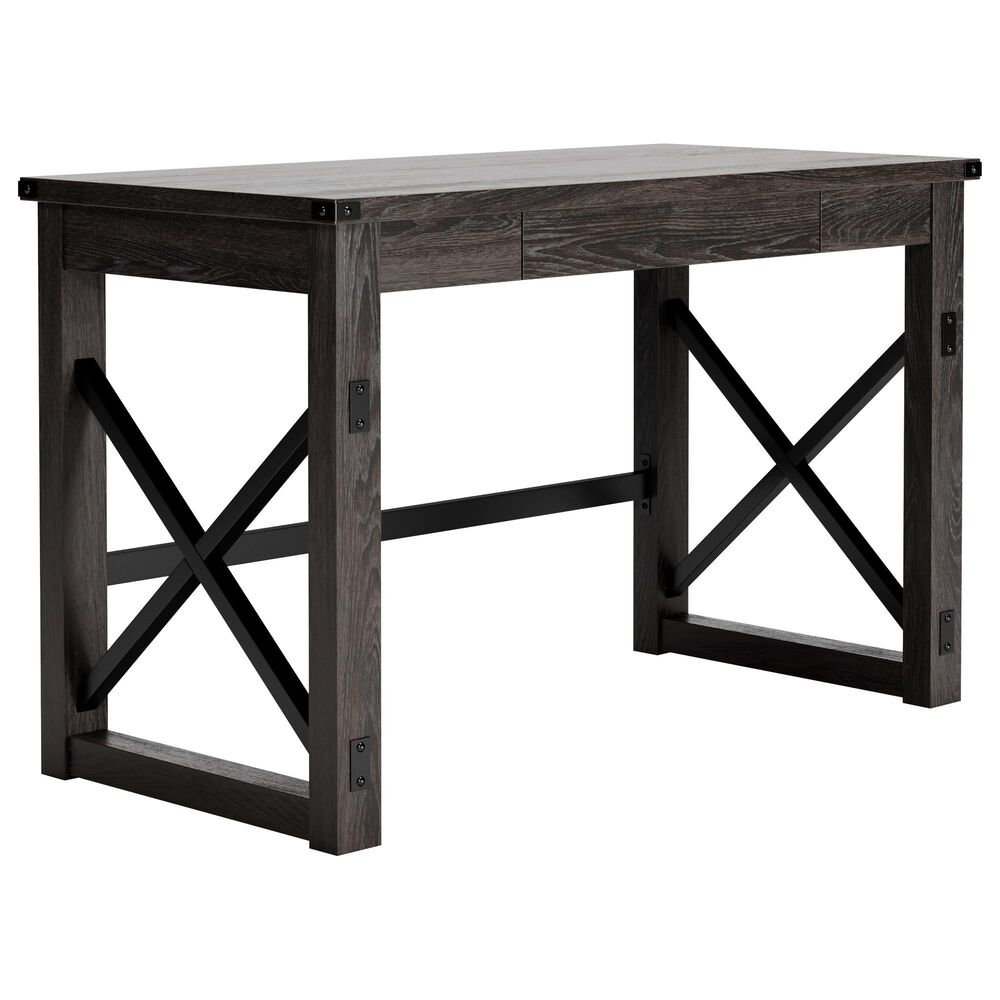Ashley Freedan Desk in Grayish Brown and Black, , large