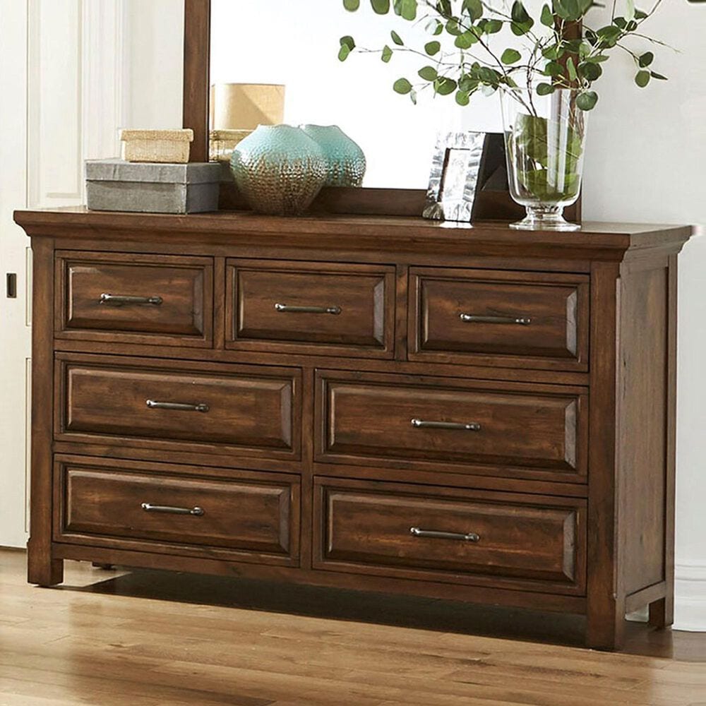 Napa Furniture Design Hill Crest 7-Drawer Dresser in Dark Chestnut, , large