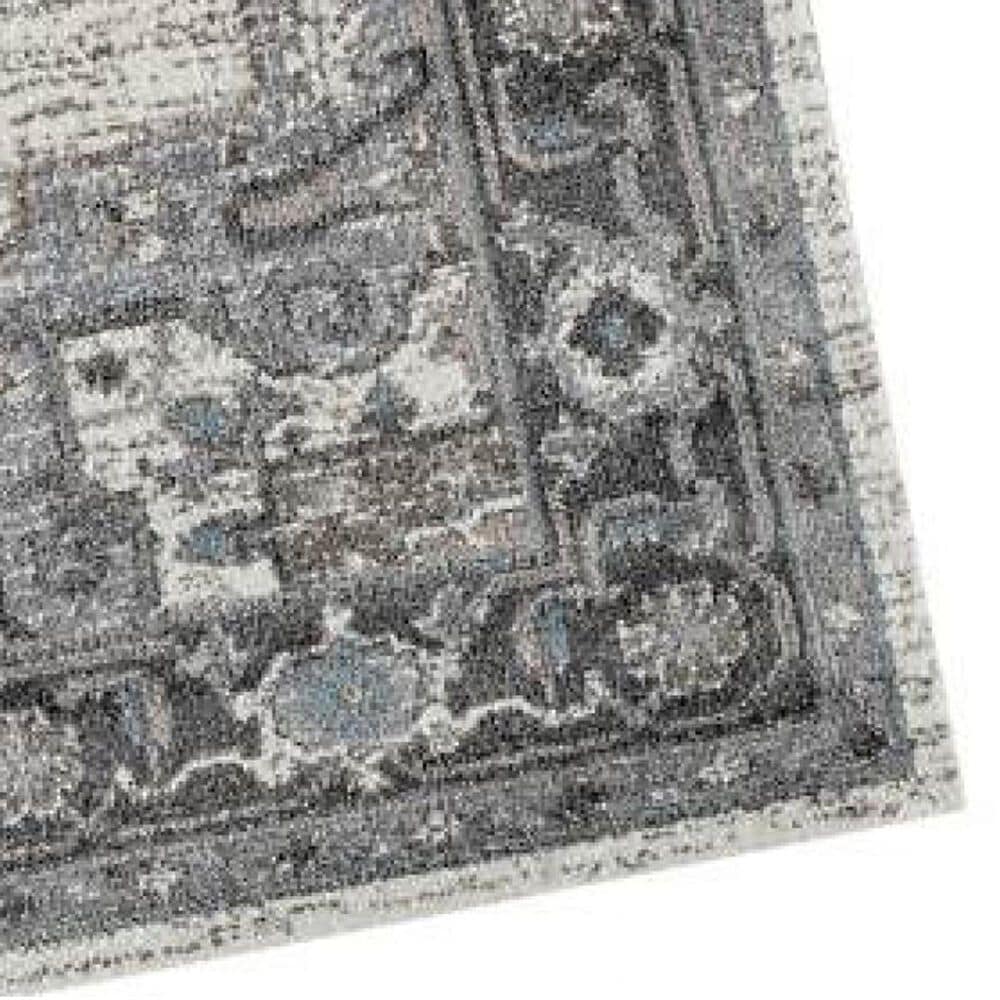 Amer Rugs Alexandria 7&#39;9&quot; x 9&#39;9&quot; Ivory and Stone Gray Area Rug, , large
