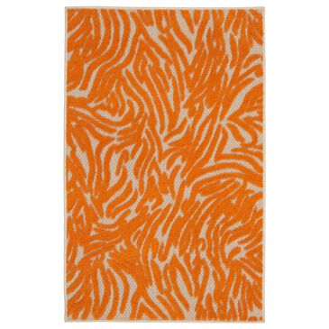 Nourison Aloha 2"8" x 4" Orange Indoor/Outdoor Area Rug, , large
