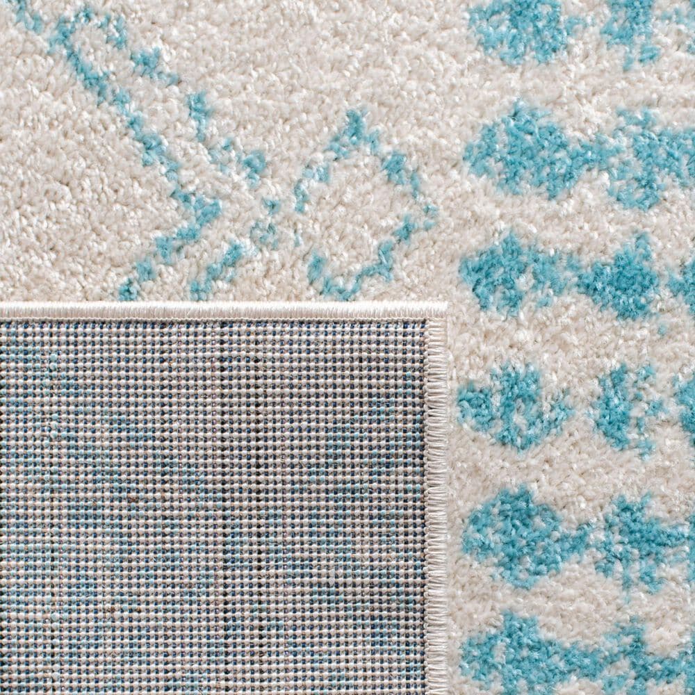 Safavieh Tulum 10&#39; x 13&#39; Ivory and Turquoise Area Rug, , large
