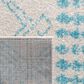 Safavieh Tulum 10" x 13" Ivory and Turquoise Area Rug, , large