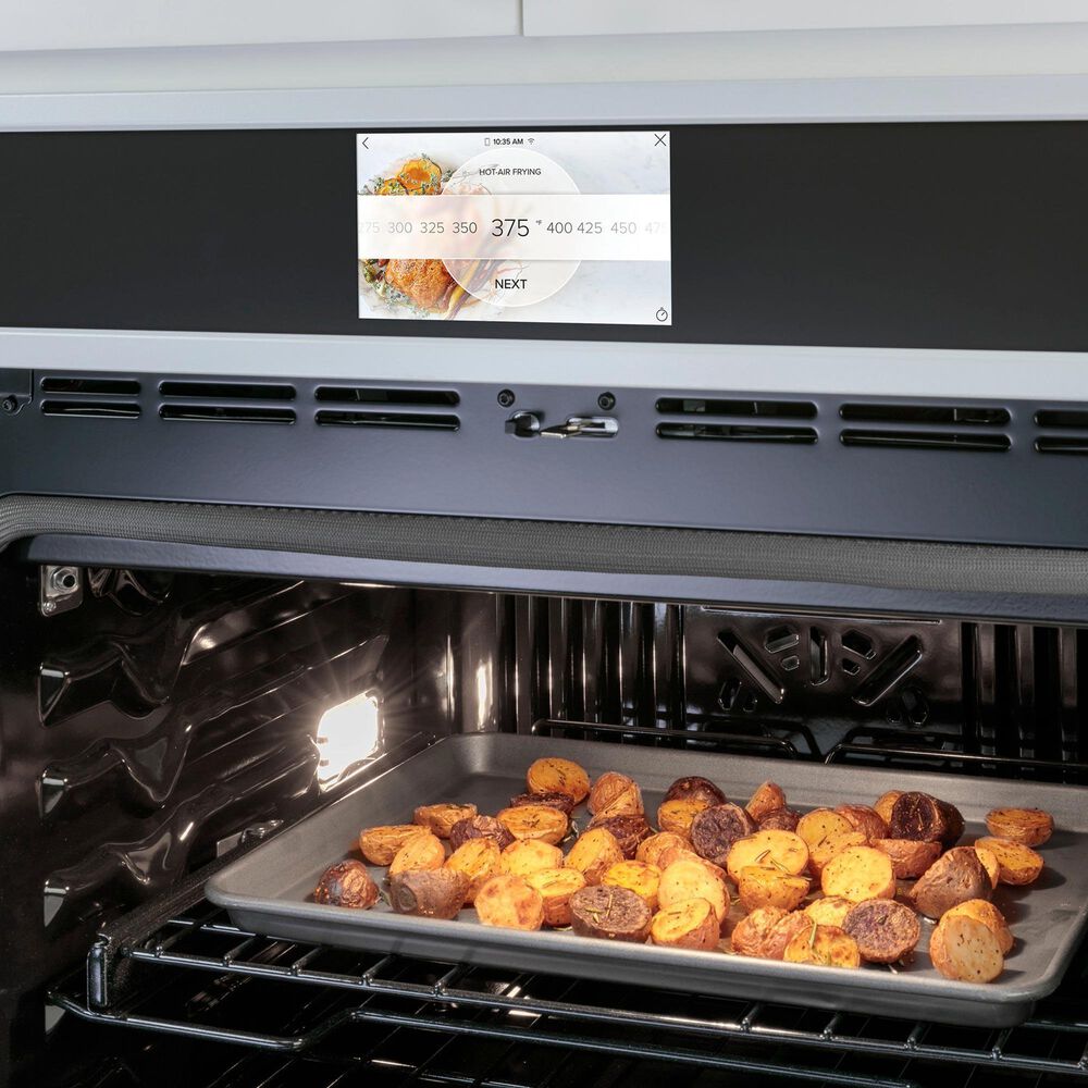 Cafe 2-Piece Kitchen Package with Matte White 30" Smart Built-In Convection Double Wall Oven and Black 30" Touch Control Induction Cooktop, , large