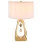 A&B Home Geode Table Lamp with Collapsible Shade in Gold, , large