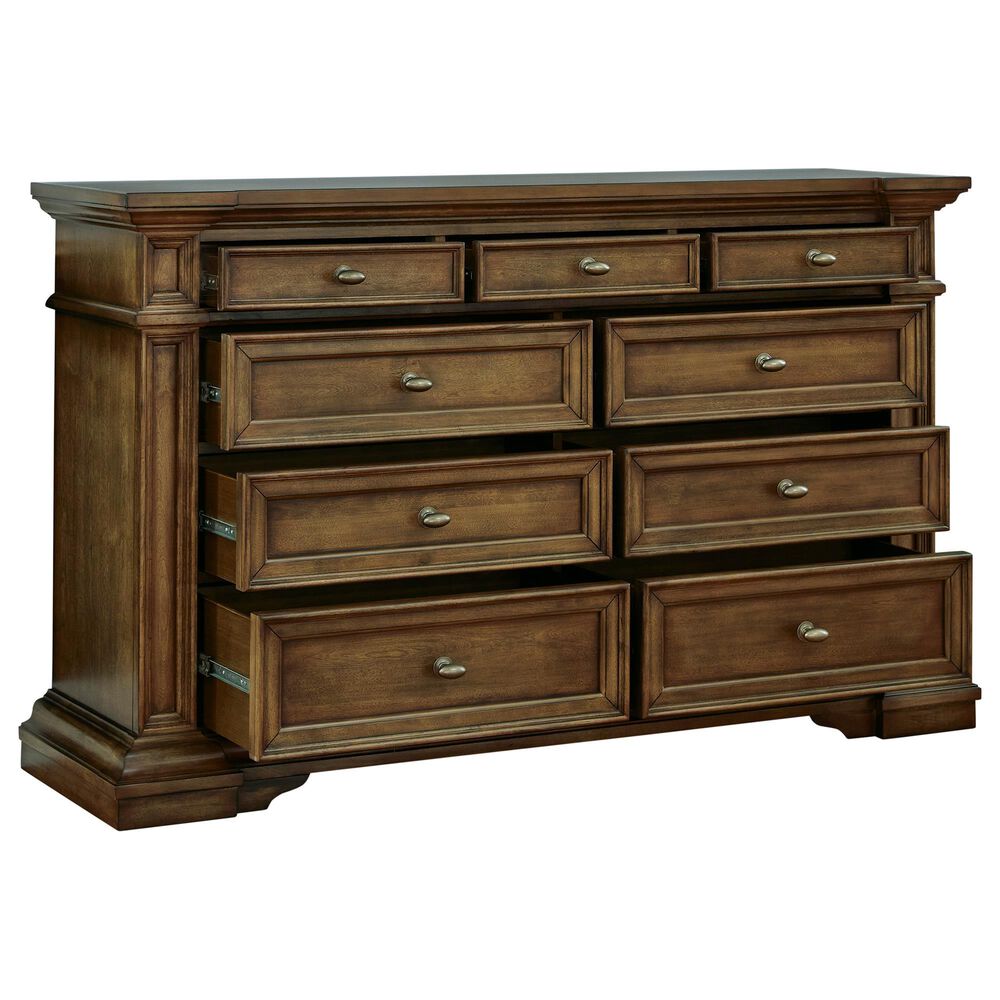 Millenium Frantanna Queen Panel Storage Bed with Dresser, Chest, and Two Nightstands in Brown, , large