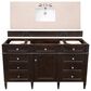James Martin Vanities Brittany 48" Single Bathroom Vanity in Burnished Mahogany with 3 cm Eternal Marfil Quartz Top and Rectangle Sink, , large