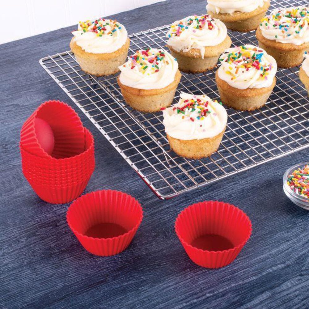 Mrs. Anderson&#39;s Baking Muffin Cups in Bright Red &#40;Set of 12&#41;, , large