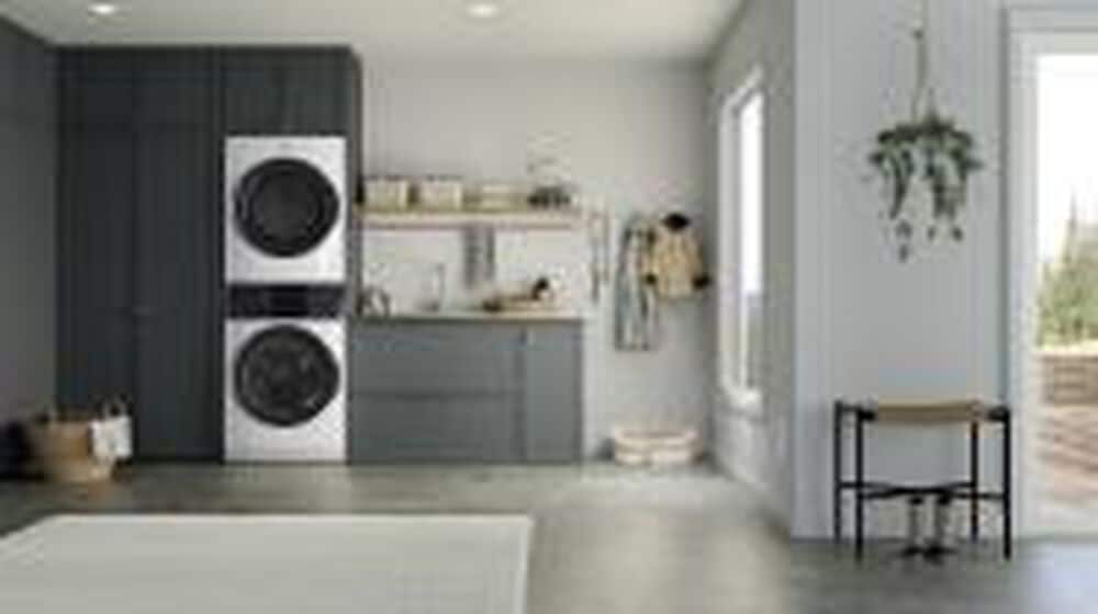 Electrolux 300 Series Laundry Tower Single Unit Washer &amp; Electric Dryer in White, , large