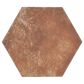 Soho Studio Pompeia Marron 8" x 9" Hexagon Porcelain Tile, , large