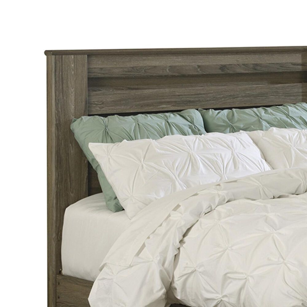 Ashley Zelen Queen Panel Bed in Warm Gray, , large