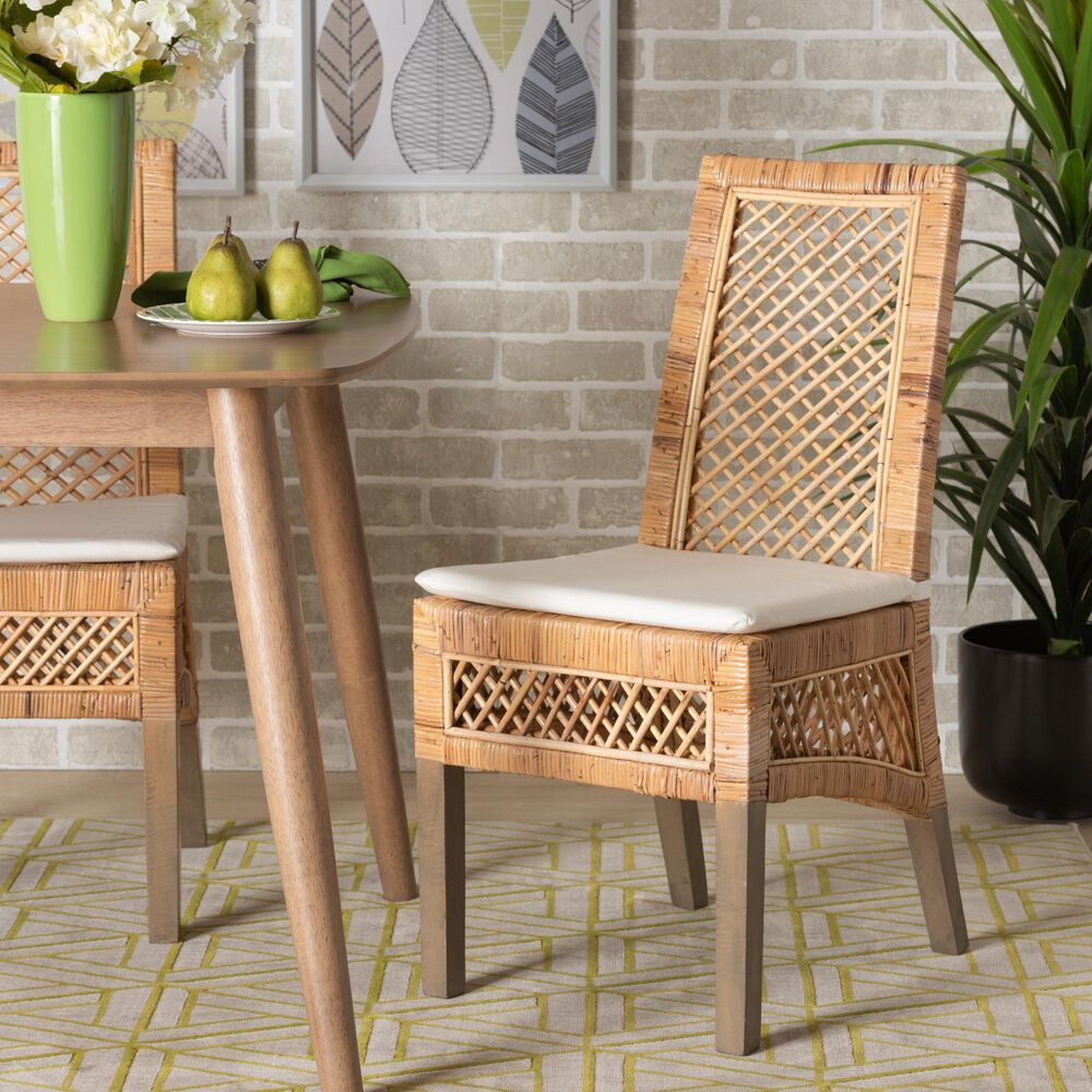 Baxton Studio Argos Side Chair in Natural Brown (Set of 2), , large