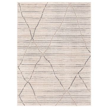 Jaipur Jaida Sachi 5"3" x 7" Gray Morn, Jet Black, Humus, Gargoyle and Coconut Milk Area Rug, , large