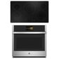 GE Profile 2-Piece Kitchen Package with 30" Built-In Single Wall Oven and 36" Electric Cooktop in Stainless Steel and Black, , large