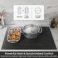 Samsung Bespoke 2-Piece Kitchen Package with White Bespoke 30" Single Wall Oven and Black 30" Induction Cooktop, , large